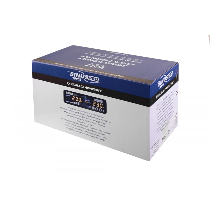 SINUS PRO 1000 E 12/230V (700/1000W) ZASILACZ AWARYJNY